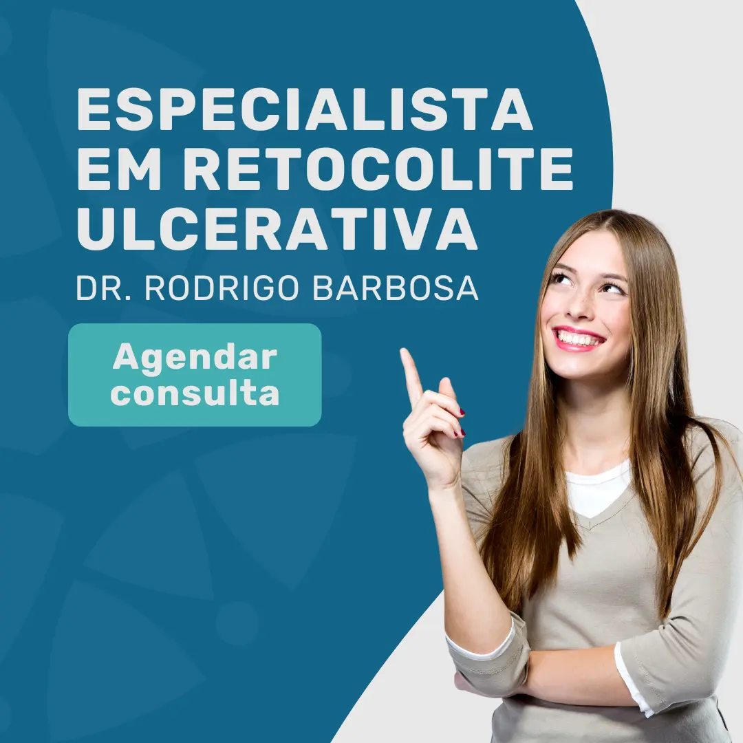 Especialista em Retocolite Ulcerativa, Dr. Rodrigo Barbosa irá te auxiliar no tratamento e no manejo de Medicamentos imunobiológicos para Retocolite Ulcerativa