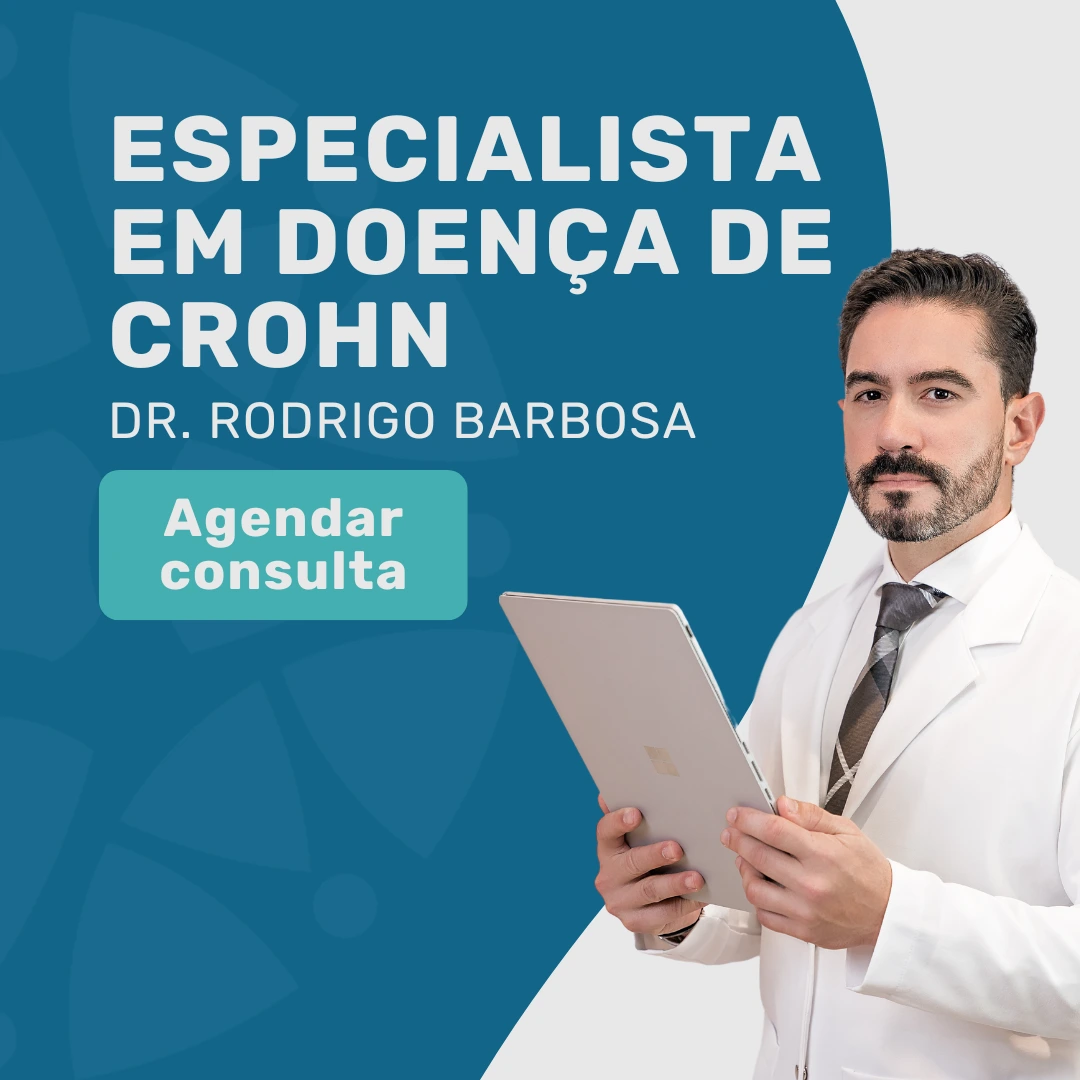 Especialista em doença de Crohn, Dr. Rodrigo Barbosa irá te auxiliar no tratamento e Dieta para doença de Crohn