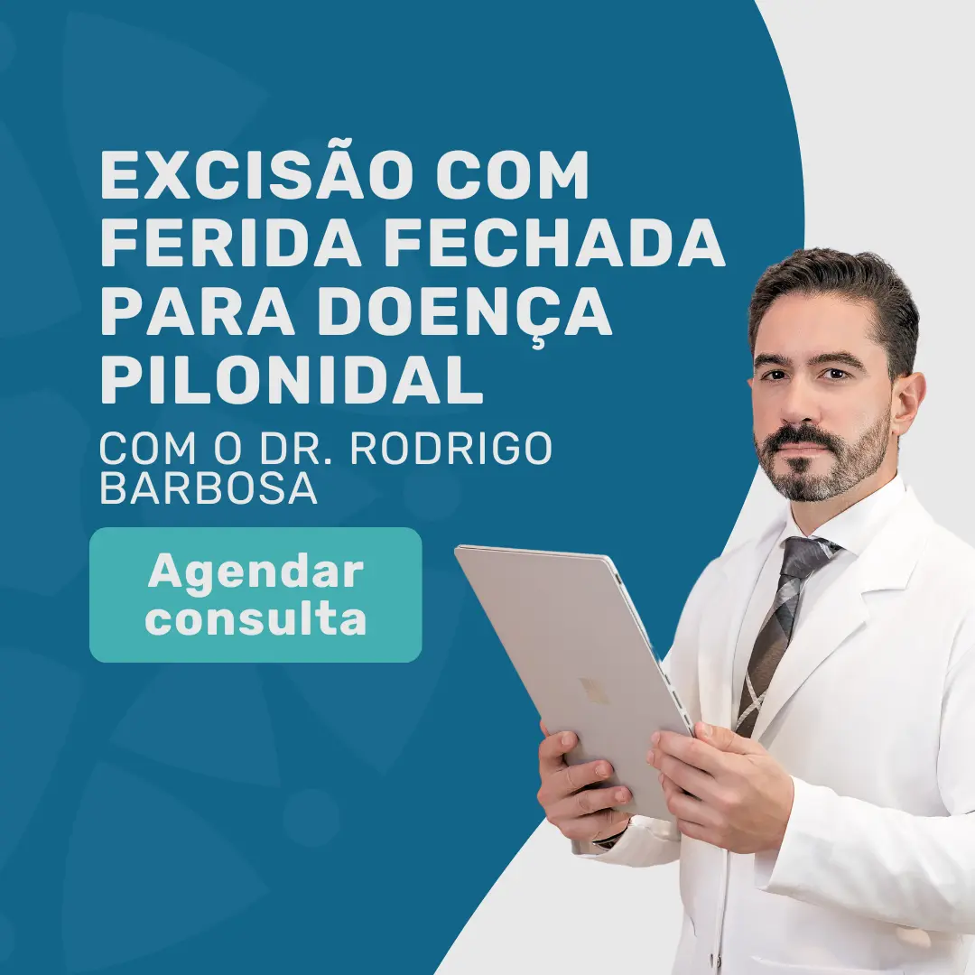 Excisão do Cisto Pilonidal com ferida fechada com Dr Rodrigo Barbosa