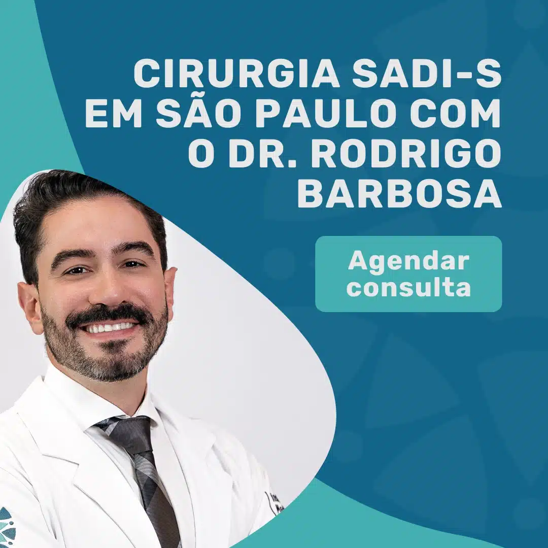 Cirurgia SADI-S: guia completo da técnica bariátrica 2 Entre em contato para agendar sua consulta com Dr. Rodrigo Barbosa, cirurgião bariátrico em São Paulo, para realizar a cirurgia SADI-S