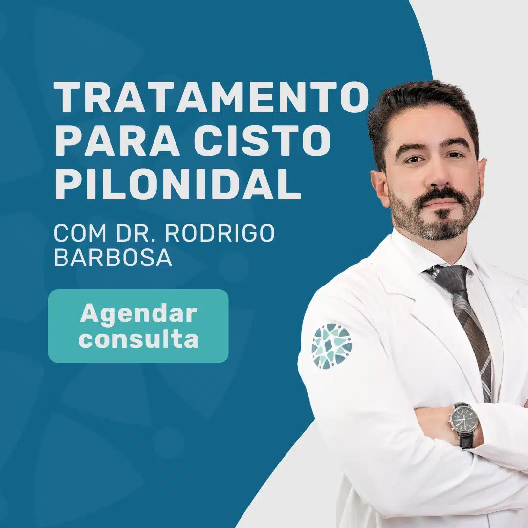 Como escolher a técnica certa para Cisto Pilonidal 1 Entre em contato para agendar sua consulta com Dr. Rodrigo Barbosa, coloproctologista em São Paulo, para escolher o melhor tratamento de cisto pilonidal para você