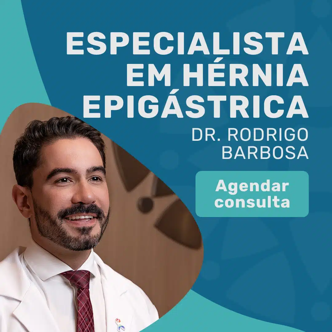 Especialista em Hérnia Epigástrica | Dr. Rodrigo Barbosa 2 Entre em contato para agendar sua consulta com Dr. Rodrigo Barbosa, cirurgião do aparelho digestivo Especialista em Hérnia Epigástrica em São Paulo