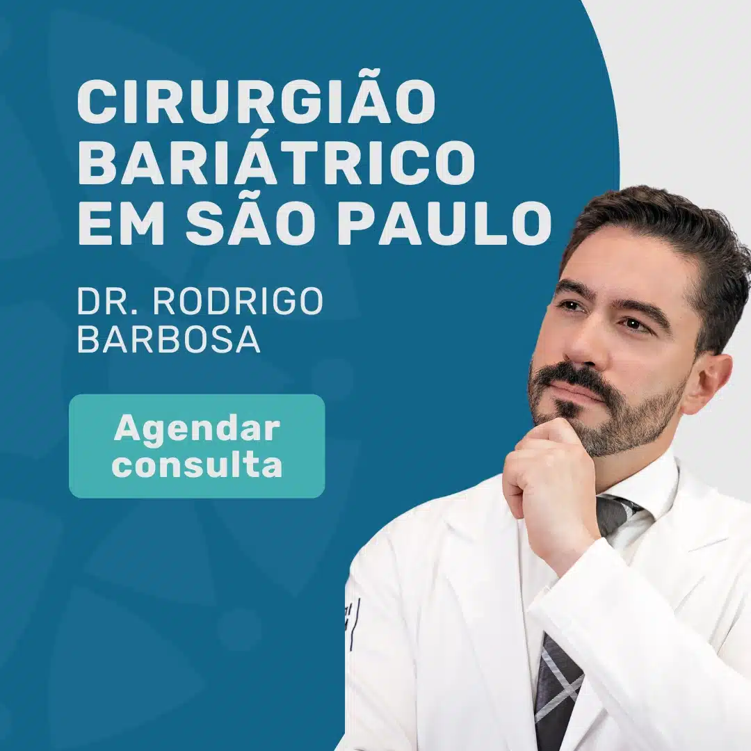 Mini Gastric Bypass: Cirurgia Bariátrica eficaz 2 Entre em contato para agendar sua consulta com Dr. Rodrigo Barbosa, cirurgião bariátrico em São Paulo, para saber mais sobre Mini Gastric Bypass