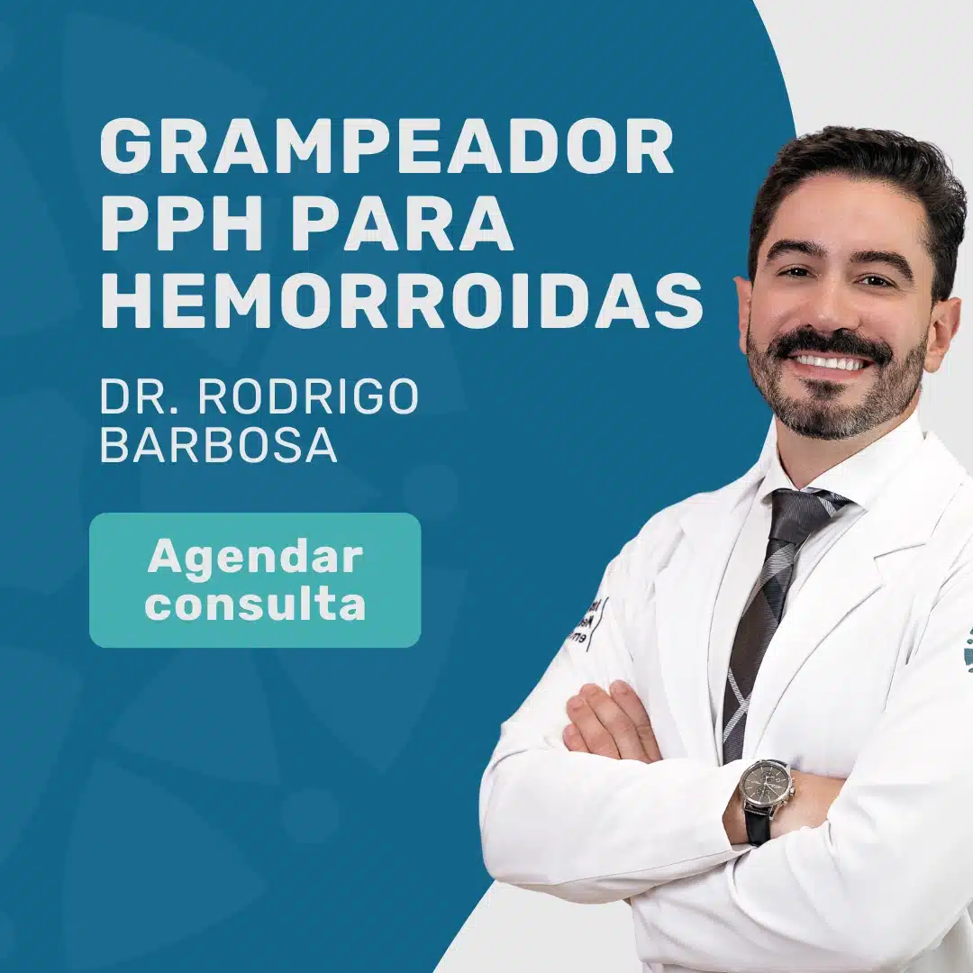 Grampeador PPH para hemorroidas: entenda como funciona 2 Entre em contato para agendar sua consulta com Dr. Rodrigo Barbosa, coloproctologista em São Paulo, para Grampeador PPH para hemorroidas