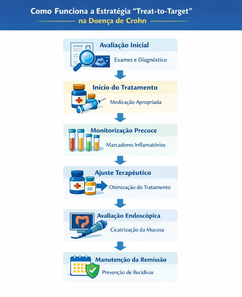 Tratamento da Doença de Crohn: remédios, cirurgia e controle 2 Estratégia Treat-to-Target na Doença de Crohn