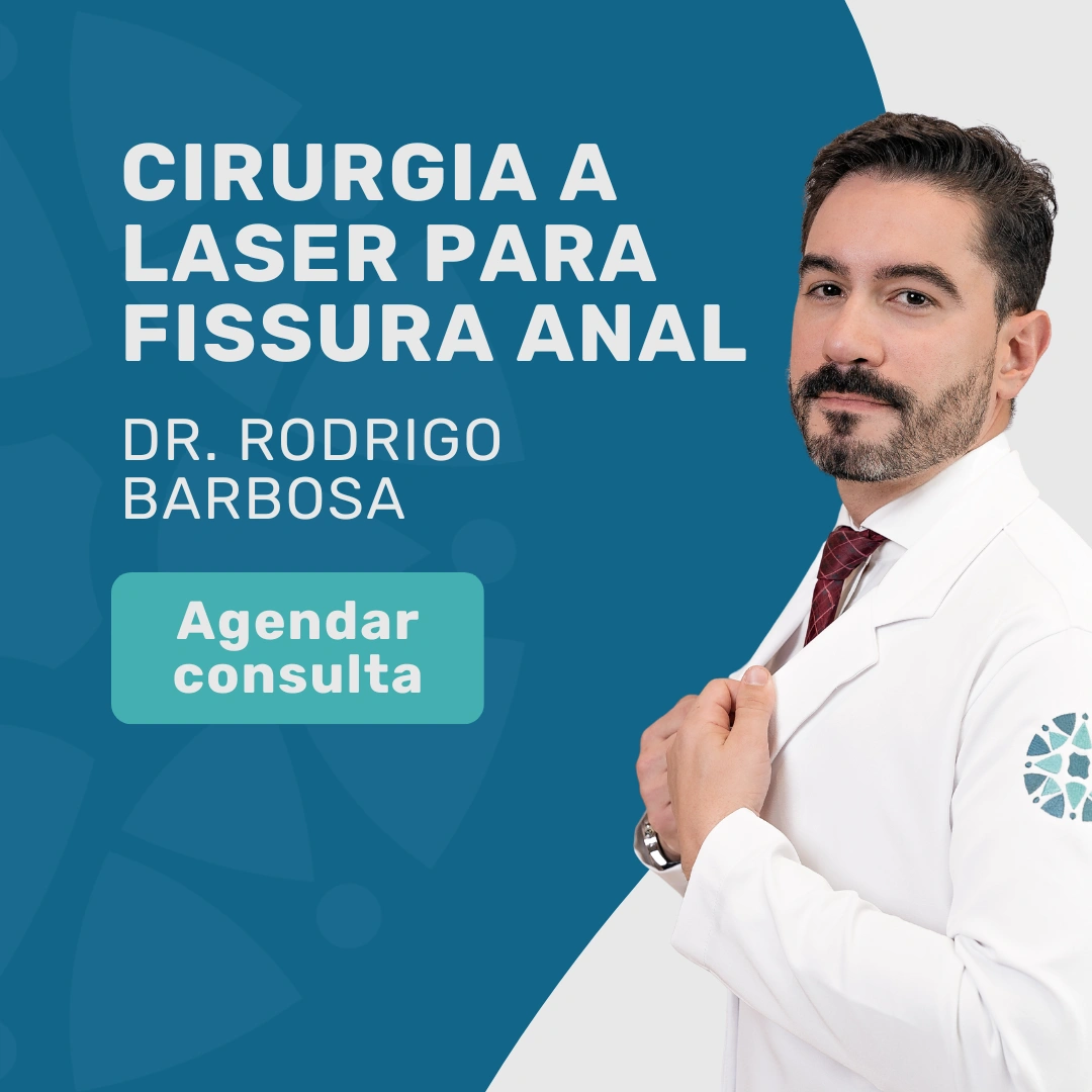 Cirurgia a laser para fissura anal: saiba tudo 1 Olá, vim do site e gostaria de agendar uma consulta com o Dr. Rodrigo Barbosa sobre laser para fissura anal