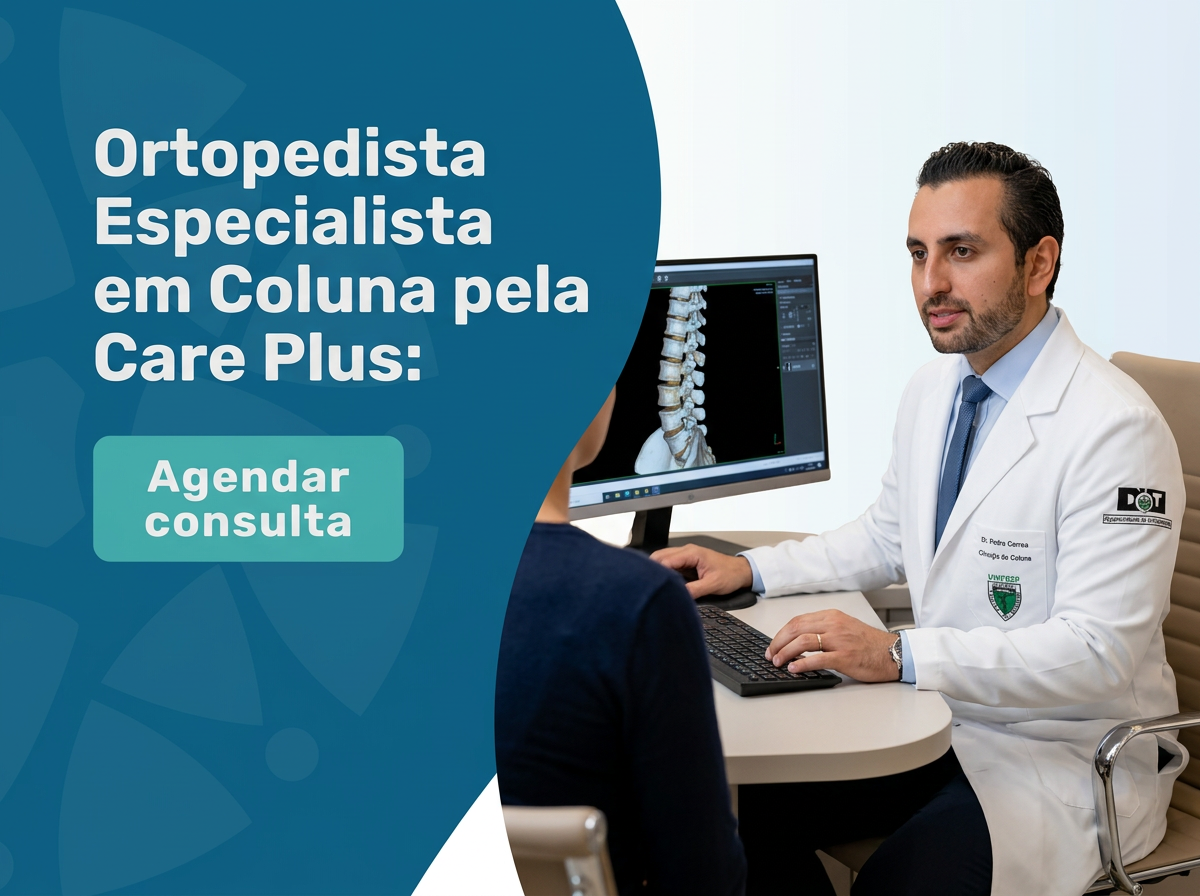 Ortopedista Especialista em Coluna pela Care Plus | SP 3 Equipe do Dr. Rodrigo Barbosa oferecendo atendimento de cirurgião de coluna pela Care Plus em São Paulo