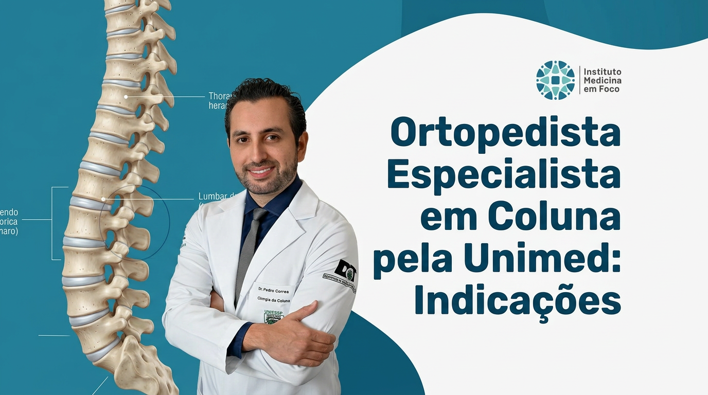 Ortopedista especialista em coluna pela Unimed: Indicações em SP 1 Ortopedista especialista em coluna pela Unimed em São Paulo — Dr. Pedro Correa no Instituto Medicina em Foco