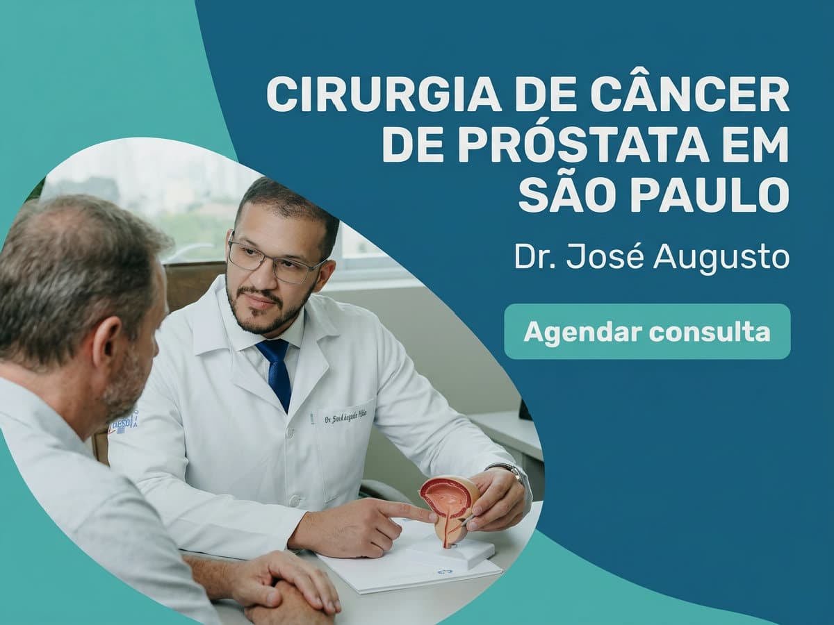 Cirurgia de Câncer de Próstata em São Paulo dá sequela? 4 Urologista orientando paciente sobre exames antes da cirurgia — Cirurgia de Câncer de Próstata em São Paulo