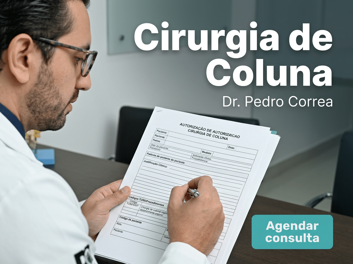 Cirurgia de Coluna: Guia de Autorização com Convênios em SP 2 Cirurgião revisando exames de coluna com paciente em consultório