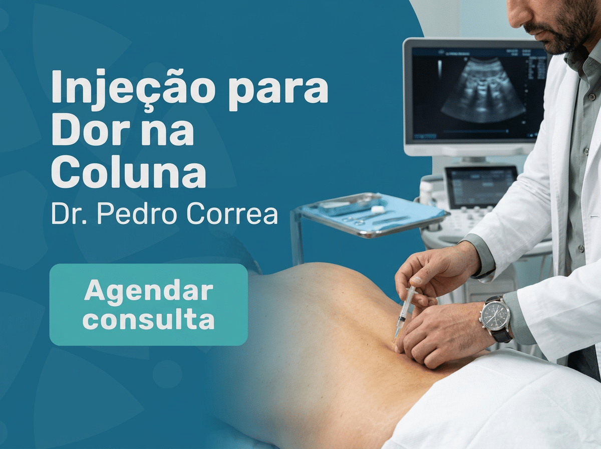 Injeção para Dor na Coluna: Mitos Desmistificados pelo Dr 2 Médico avaliando exame de imagem da coluna com paciente no consultório