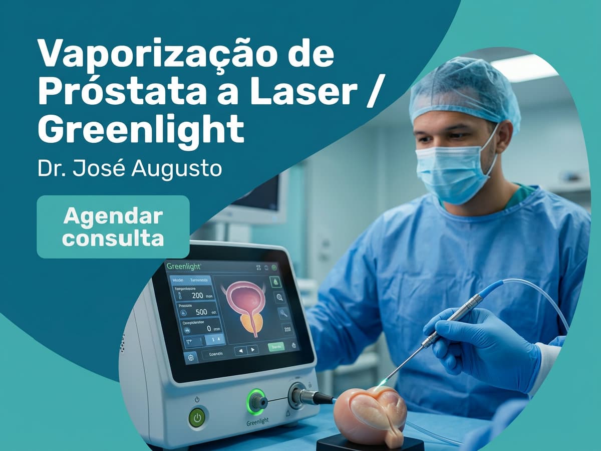 Vaporização de próstata a laser / Greenlight: Guia Médico Completo 4 Urologista revisa exames de próstata com paciente durante consulta no consultório — Vaporização de próstata a laser / Greenlight