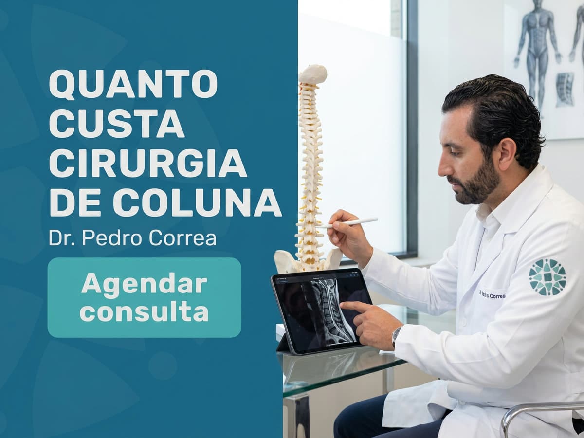 Quanto Custa Cirurgia de Coluna? Preço em 2026 4 Cirurgião revisando exame de coluna com paciente em consultório — quanto custa cirurgia de coluna
