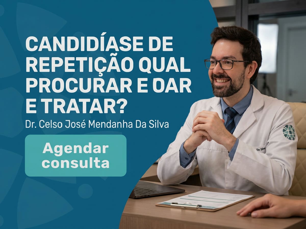 Candidíase de repetição: qual médico procurar e tratar de vez? 2 Infectologista em consulta com paciente em São Paulo