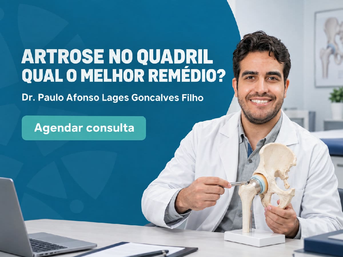 Artrose no quadril: qual o melhor remédio 4 Dr. Paulo Afonso Lages Goncalves Filho em atendimento clínico — artrose no quadril: qual o melhor remédio