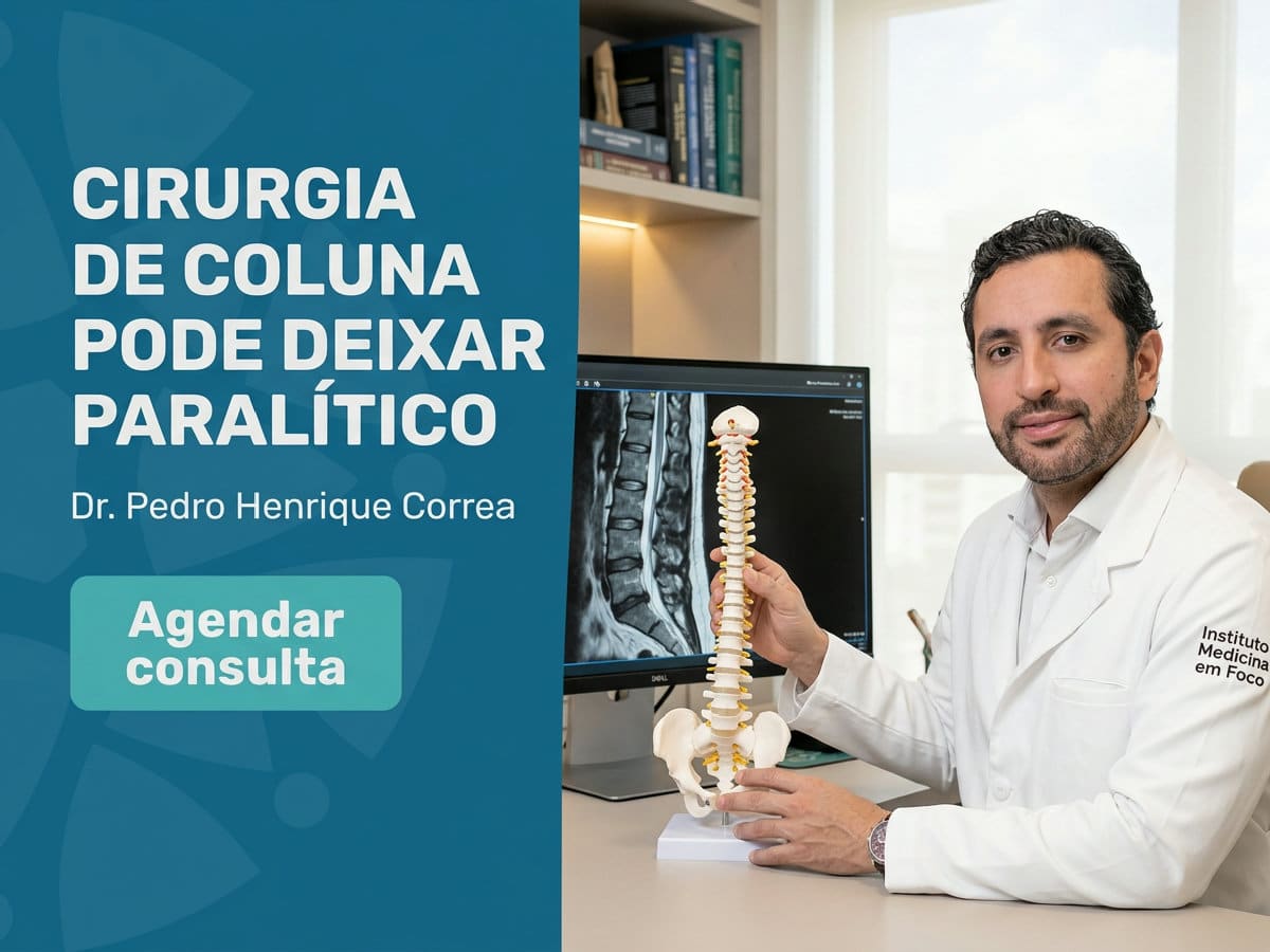 Cirurgia de coluna pode deixar paralítico 4 Imagem ilustrativa — cirurgia de coluna pode deixar paralítico