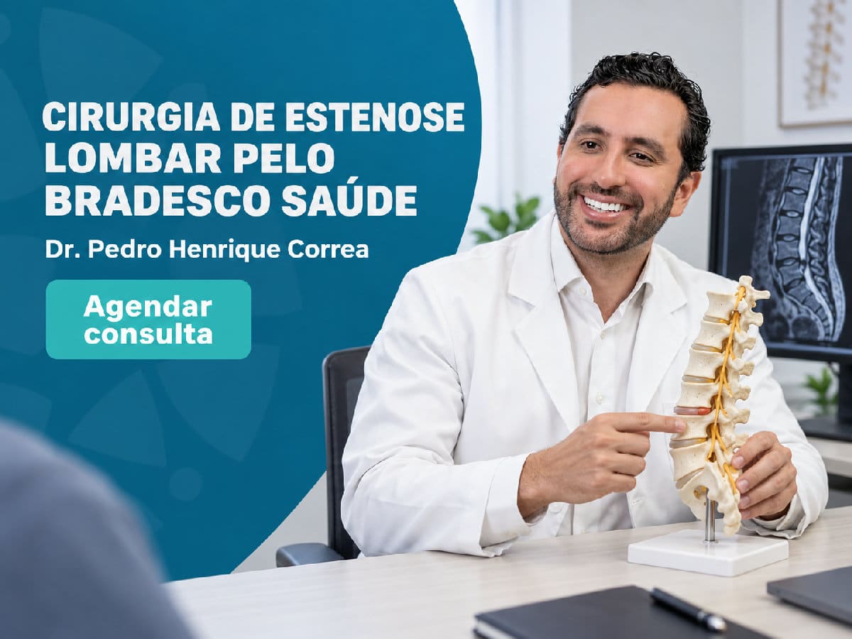Cirurgia de estenose lombar pelo Bradesco Saúde | São Paulo 4 Dr. Pedro Henrique Correa em atendimento clínico — cirurgia de estenose lombar pelo Bradesco Saúde