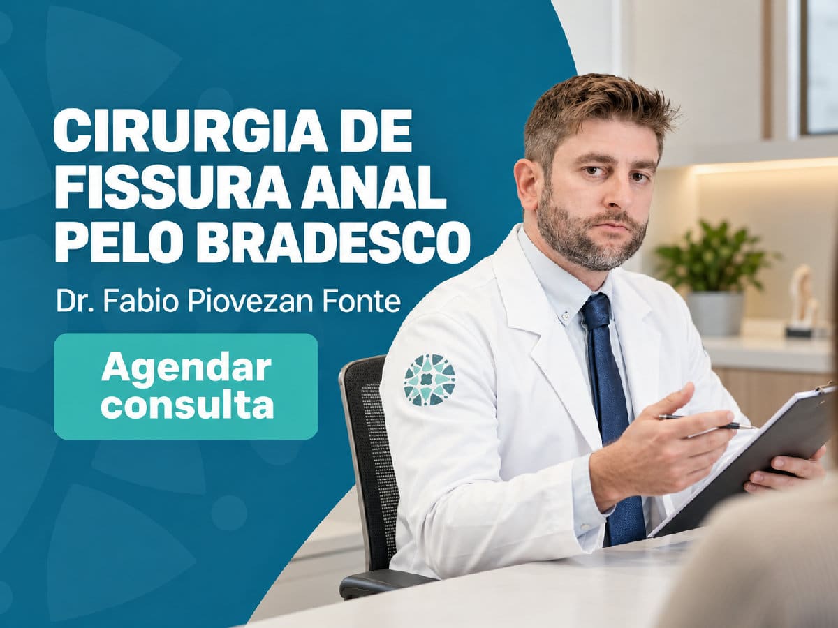 Imagem ilustrativa — cirurgia de fissura anal pelo Bradesco