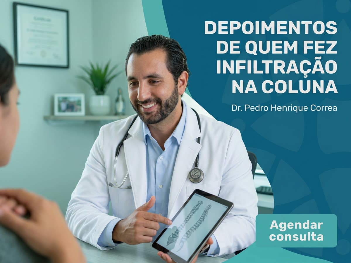 Depoimentos de quem fez infiltração na coluna 4 Imagem ilustrativa — depoimentos de quem fez infiltração na coluna