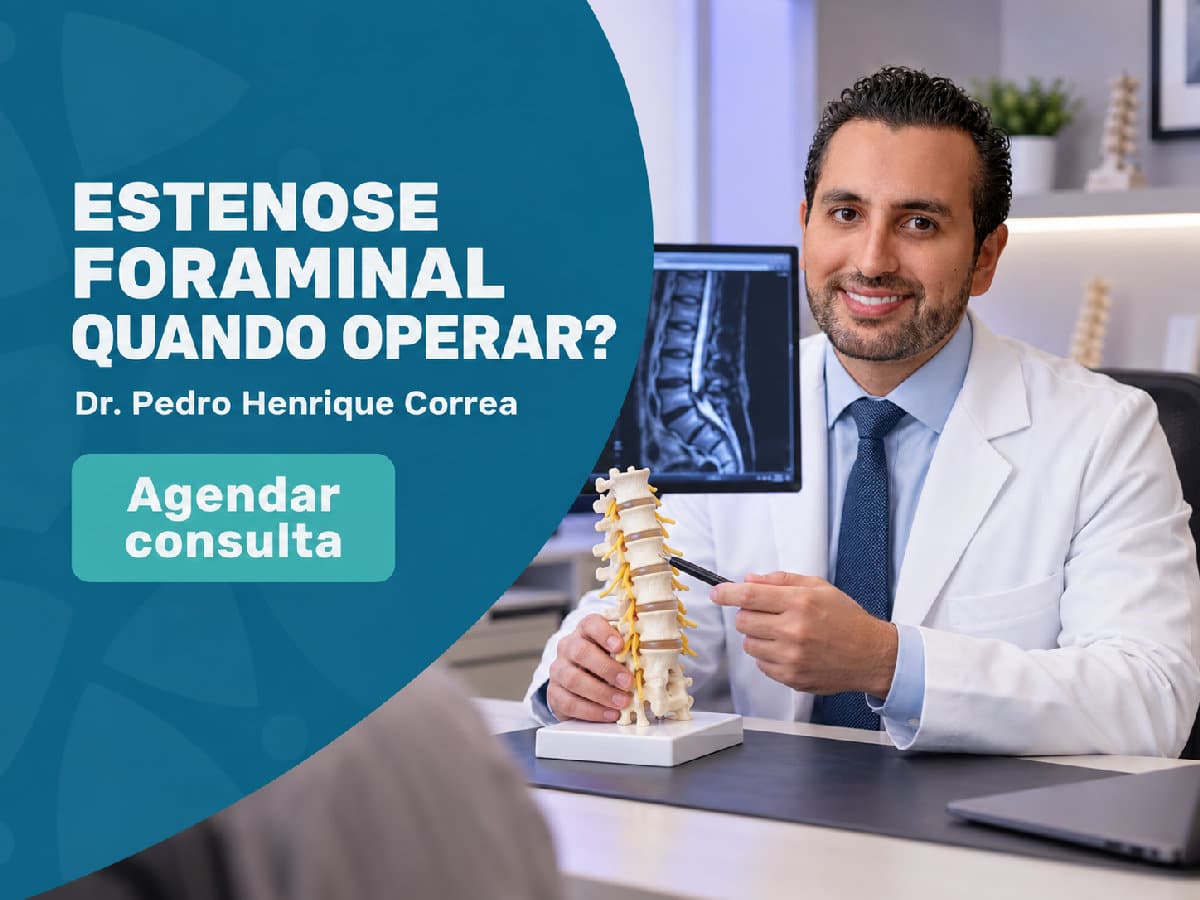 Estenose foraminal: quando operar 4 Dr. Pedro Henrique Correa em atendimento clínico — estenose foraminal: quando operar