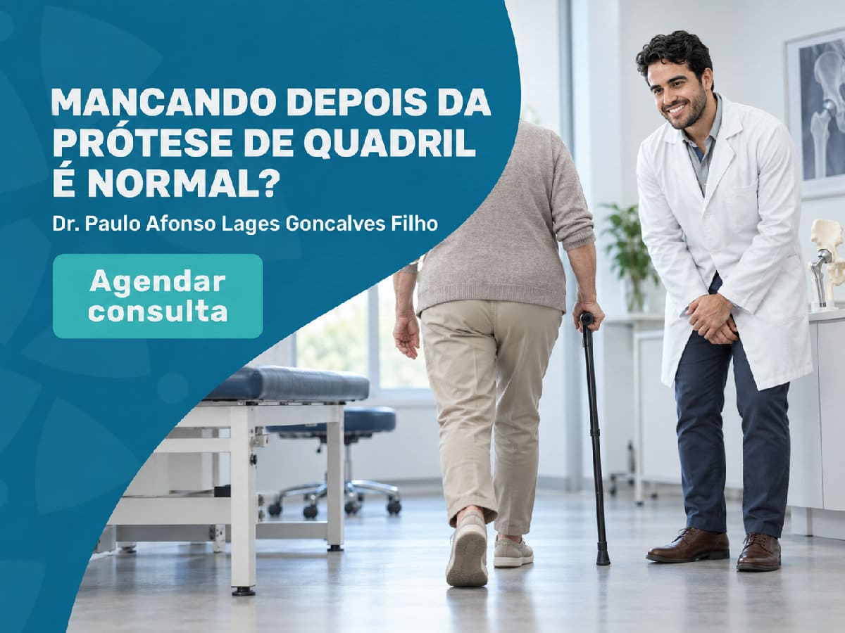 Mancando depois da prótese de quadril: é normal? | São Paulo 4 Imagem ilustrativa — mancando depois da prótese de quadril: é normal?